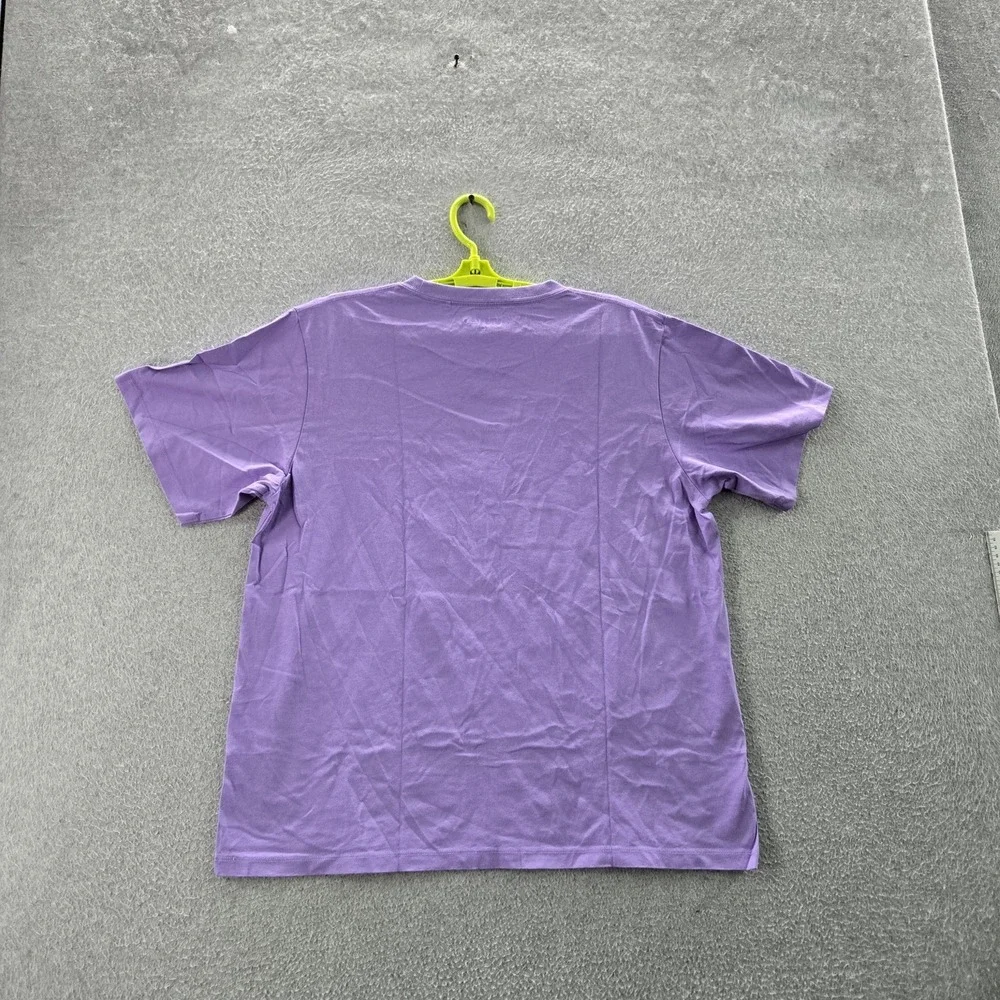 Uniqlo Women Shirt XL Purple Graphic Print Kuromi Cat‎ Short Sleeve